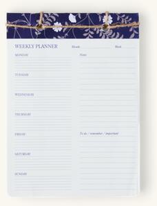 Weekly planner - Paper. 19 x 14 cm. 60 sheets. - Electric Blue - Søstrene Grene