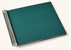 Spiral photo album - Paper. 23 x 22.3 cm. 270 gsm. 40 pages. - Forest Green - Semikolon