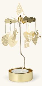 Angel chimes with Christmas motifs - Metal. 7 x 7 x 17 cm. - Gold - Pluto