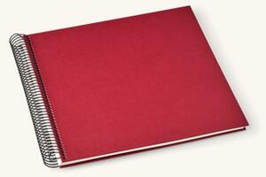 Spiral photo album - Paper. 23 x 22.3 cm. 270 gsm. 40 pages. - Bordeaux - Semikolon