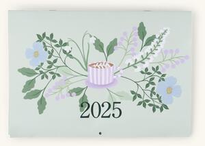 Wall calendar - Paper. 23 x 33 cm. 24 sheets. - Spring Green - Søstrene Grene