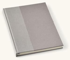 Notebook A5 - Paper/linen. 15.2 x 21.3 cm. 100 gsm. 176 pages. - Warm Grey - Semikolon