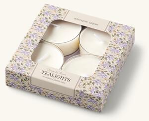 Jumbo tealight candles - Paraffin. 4 pcs. - White - Søstrene Grene