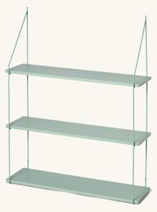 Wall shelf - MDF/pine wood veneer/iron. 65 x 20 x 81.5 cm. - Sage Green - Søstrene Grene