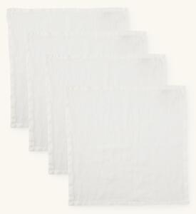 Cloth napkins 4-pack - Linen. 40 x 40 cm. 4 pcs. - Off White - Søstrene Grene