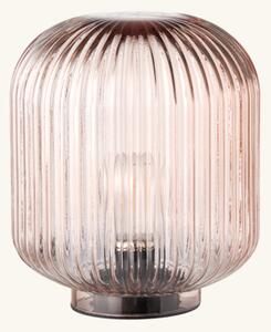 LED table lamp - Glass. Ø16 cm x 19.5 cm. - Rose - Søstrene Grene