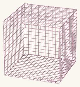 WIRE CUBIC - Metal. 38.5 x 39 x 38.5 cm. - Grape - Kalager Design