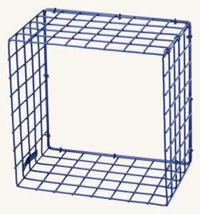 CUBE - Metal. 21 x 13.5 x 21 cm. - Navy - Kalager Design