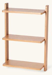 Wall shelf - MDF with laminate, oak. 40 x 15 x 60 cm. - Medium Wood - Søstrene Grene