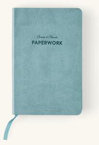 Lined notebook A6 - Paper/PU. A6. Softcover. 154 pages. - Sage Green - Søstrene Grene