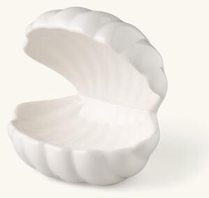 Decorative shell - Dolomite. 12 x 10 x 13 cm. - White - Søstrene Grene