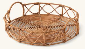 Tray - Rattan. Ø35 x 7 cm. - Nature - Søstrene Grene