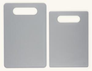 Cutting boards 2-pack - Polypropylene. 2 pcs. 25 x 17.5 cm and 29 x 19 cm. - Anthracite - Søstrene Grene