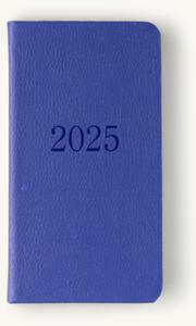 Calendar 2025 - Paper/cardboard. 15 x 8 cm. - Electric Blue - Søstrene Grene