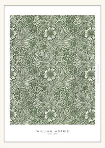 Poster Greens 40 x 50 - William Morris. - Pine Green - Poster and Frame