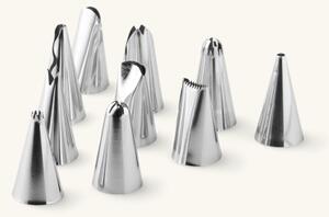 Piping nozzles - Stainless steel. 10 pcs. - Silver - Søstrene Grene