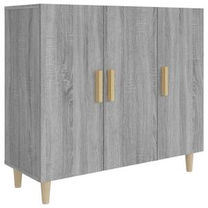 Sideboard Grey Sonoma 90x34x80 cm Engineered Wood