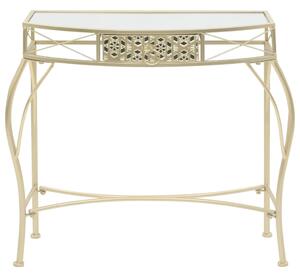 Side Table French Style Metal 82x39x76 cm Gold