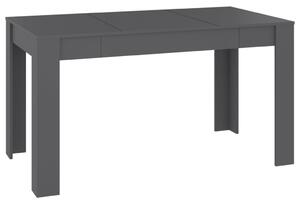 Dining Table Grey 140x74.5x76 cm Engineered Wood
