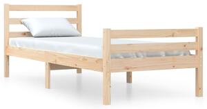 Bed Frame Solid Wood 75x190 cm Small Single