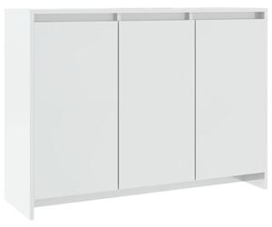 Sideboard High Gloss White 102x33x75 cm Engineered Wood
