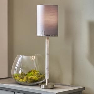Midland Marble Effect Table Lamp Grey