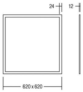 BRUMBERG Ailis LED panel 62 x 62 cm opal 3,000 K
