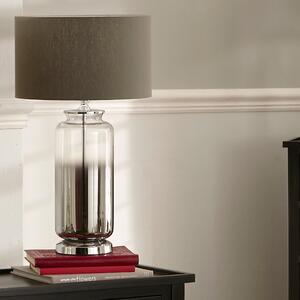 Vivienne Ombre Glass Table Lamp Silver