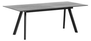CPH 30 Extending table - / L 200 to 400 x W 90 cm - Linoleum by Hay Black