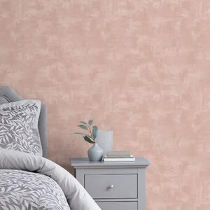 Painterly Plain Wallpaper Blush