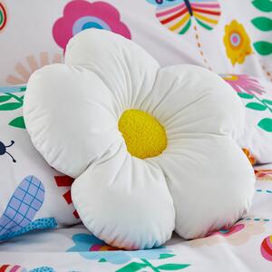 Elements Flower Cushion White