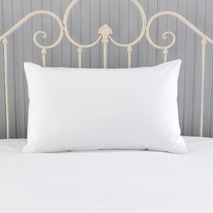Plain 100% Cotton Standard Pillowcase Pair White