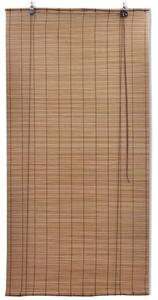 Bamboo Roller Blinds 2 pcs Brown 120 x 220 cm