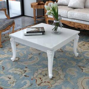 Coffee Table 80x80x42 cm High Gloss White