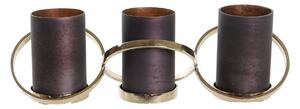 Candleholder DKD Home Decor Crystal Aluminium (20 x 7 x 6 cm) (52 x 15 x 16,5 cm)