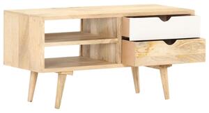 TV Cabinet 90x35x45 cm Solid Mango Wood