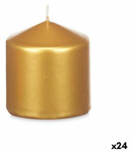 Candle Acorde 92532 Golden 7 x 7,5 x 7 cm (24 Units)