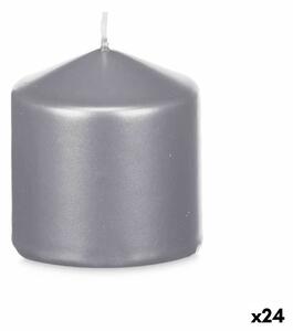 Candle Acorde 92533 Silver 7 x 7,5 x 7 cm (24 Units)