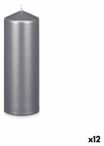 Candle Acorde 92541 Silver 7 x 20 x 7 cm (12 Units)