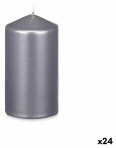 Candle Acorde 92537 Silver 7 x 13 x 7 cm (24 Units)