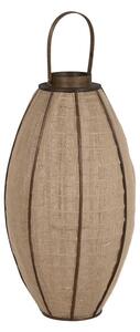 Candleholder Home ESPRIT Natural Jute Bamboo 37 x 37 x 70 cm