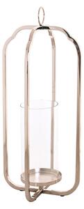Candleholder Home ESPRIT Silver Crystal Steel 21 x 21 x 49 cm
