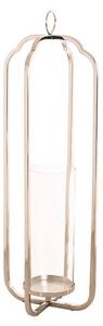 Candleholder Home ESPRIT Silver Crystal Steel 21 x 21 x 62 cm