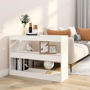 Book Cabinet/Room Divider White 100x30x72 cm