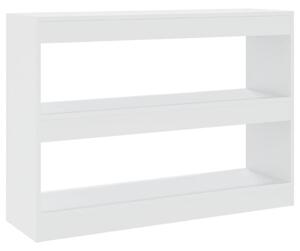 Book Cabinet/Room Divider White 100x30x72 cm