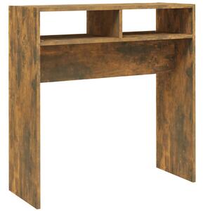 Console Table Smoked Oak 78x30x80 cm Engineered Wood