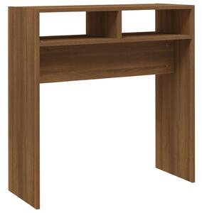 Console Table Brown Oak 78x30x80 cm Engineered Wood