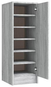 Shoe Cabinet Grey Sonoma 32x35x92 cm Engineered Wood