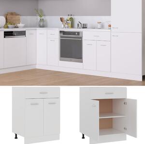 Drawer Bottom Cabinet White 60x46x81.5 cm Engineered Wood