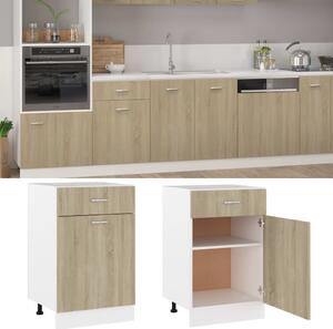 Drawer Bottom Cabinet Sonoma Oak 50x46x81.5 cm Engineered Wood